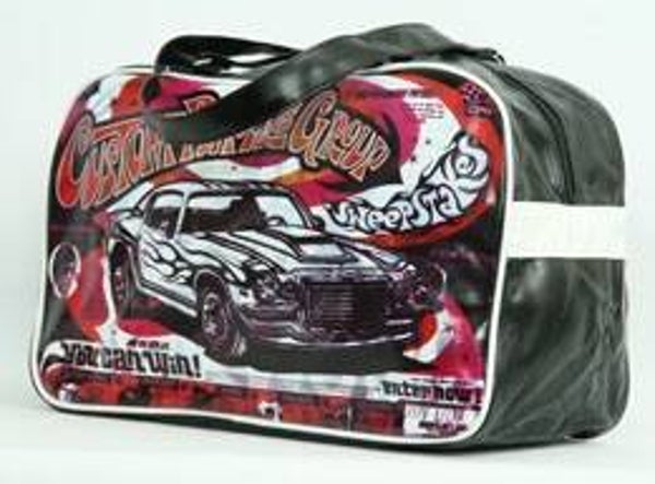 [7043]  Zwarte tas met autoprint