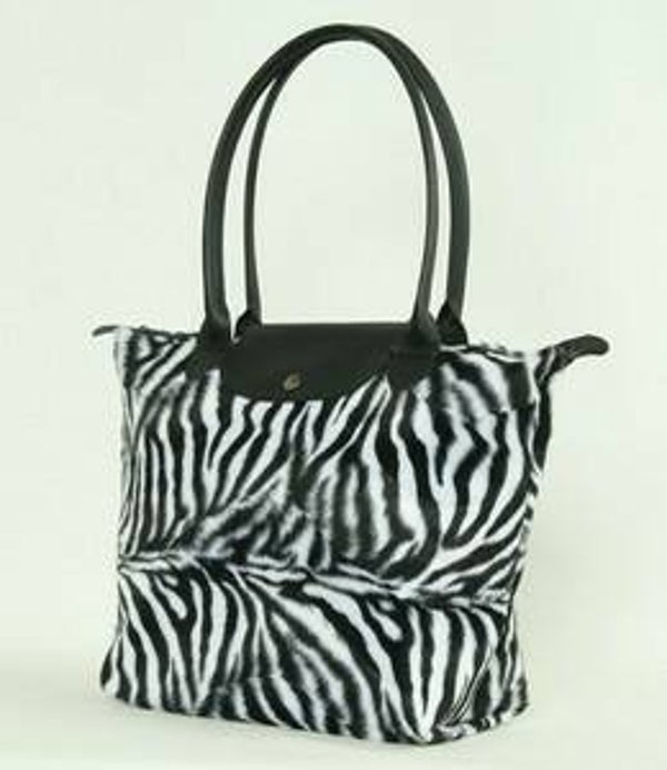 [7080]  Tas met zwart/witte zebraprint