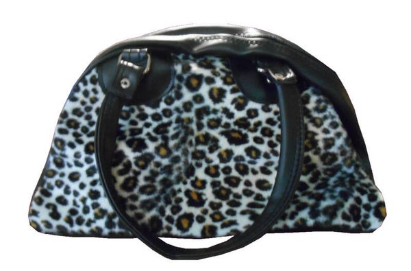 [7087]  Bowlingtas met luipaardprint