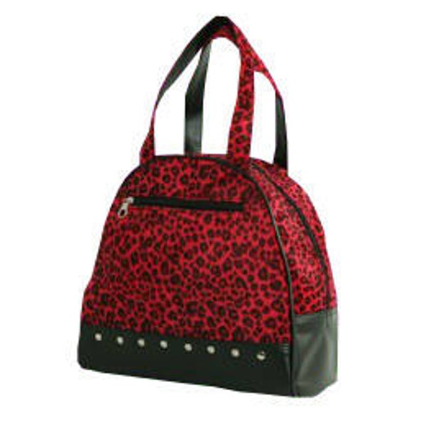 [7136]  Tas met rode luipaardprint