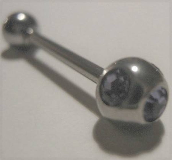 [15118]  Tongpiercing multigem lila