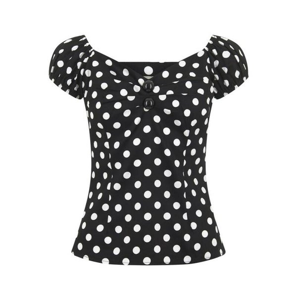 [28001]  Dolores top polka van Collectif