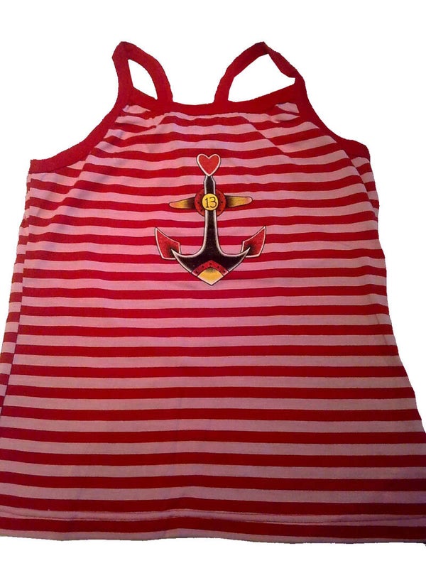 [44003]  Rood/roze gestreepte top van Liquor Brand