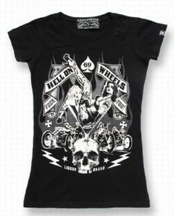 [26008]  Zwart t-shirt van Liquor Brand