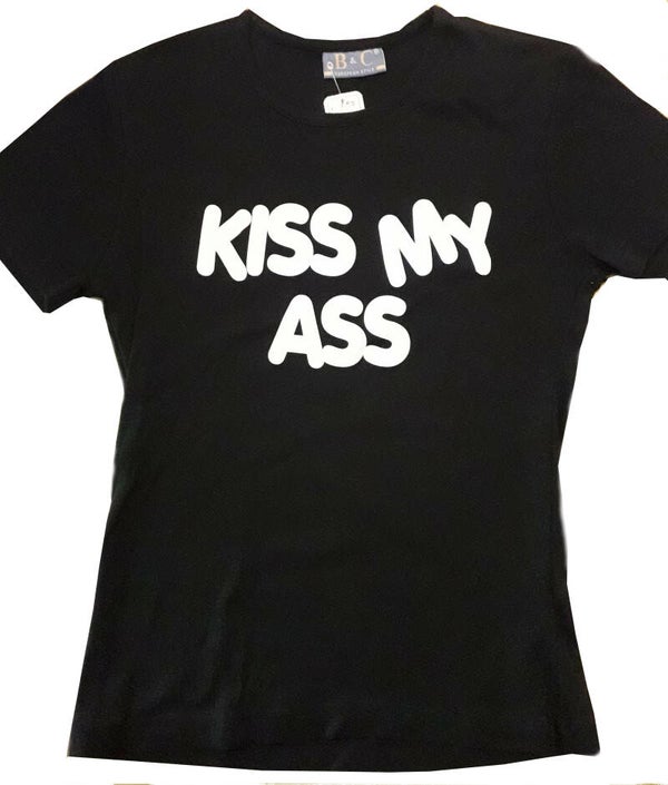 [26009] Zwart t-shirt met witte opdruk
