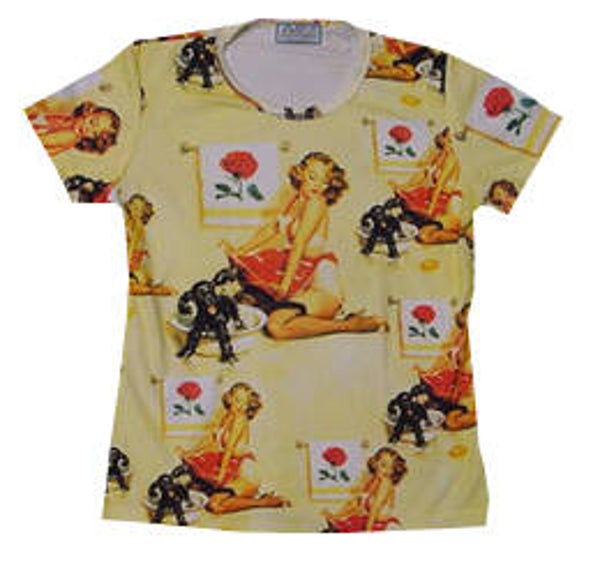[26111]  Pin-up t-shirt