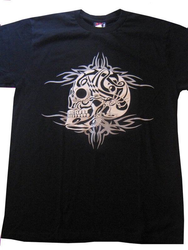 [29024]  Zwart t-shirt met glitteropdruk