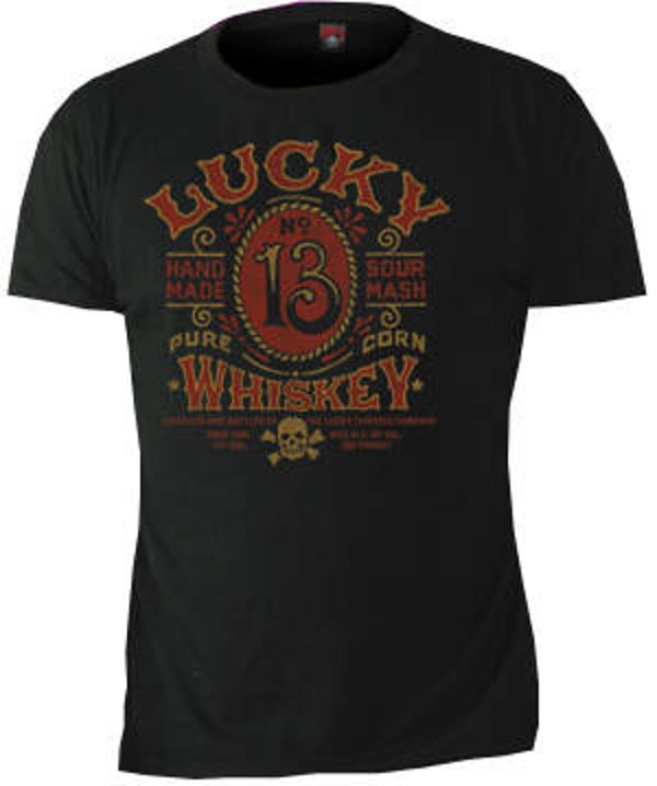 [29025]  Zwart t-shirt van Lucky 13
