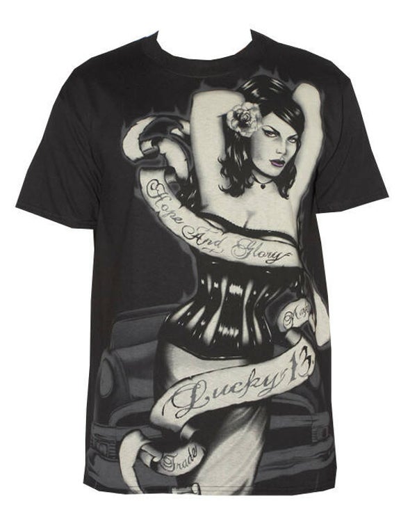 [29035]  Zwart t-shirt van Lucky 13