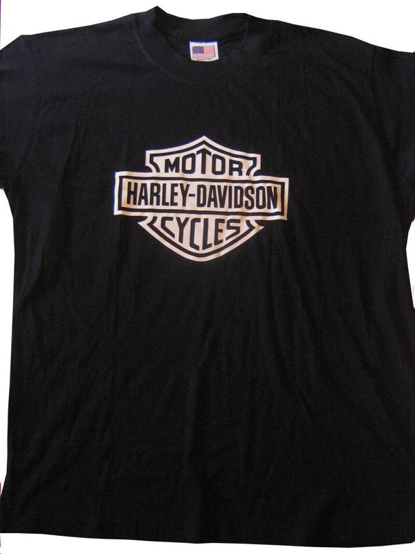 [29066]  Zwart t-shirt met opdruk Harley Davidson