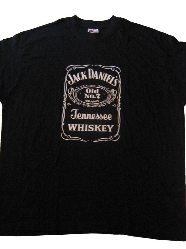 [29075]  Zwart t-shirt met opdruk Jack Daniels