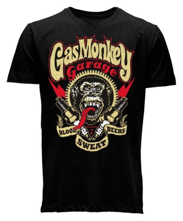 [29105]  Zwart t-shirt van Gas Monkey