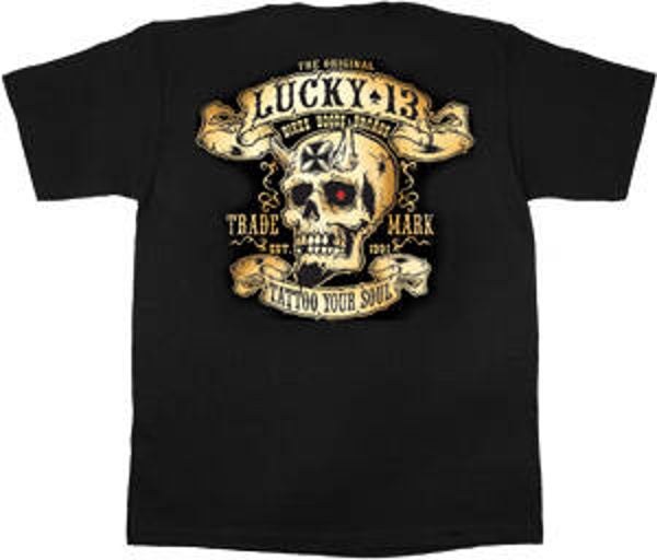 {29115]  Zwart t-shirt van Lucky 13
