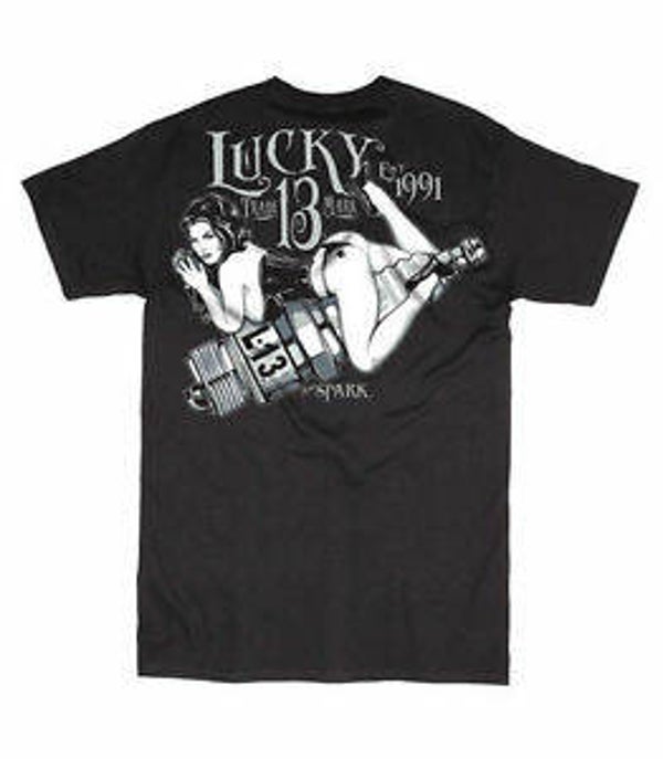 [29117]  Zwart t-shirt van Lucky 13