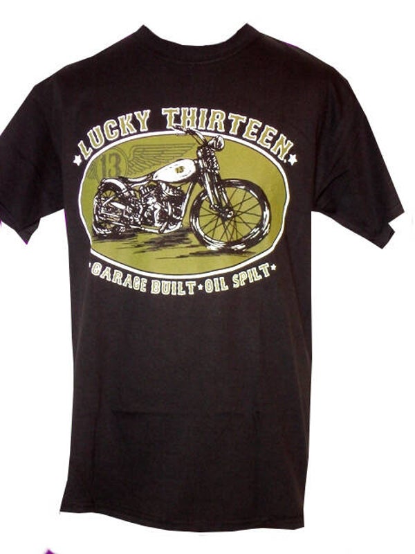 [29175]  Zwart t-shirt van Lucky 13