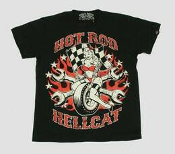 [29222]  Zwart t-shirt van Hotrod Hellcat