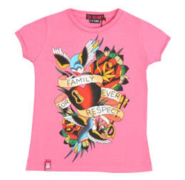 [34045]  Roze t-shirt van Six Bunnies