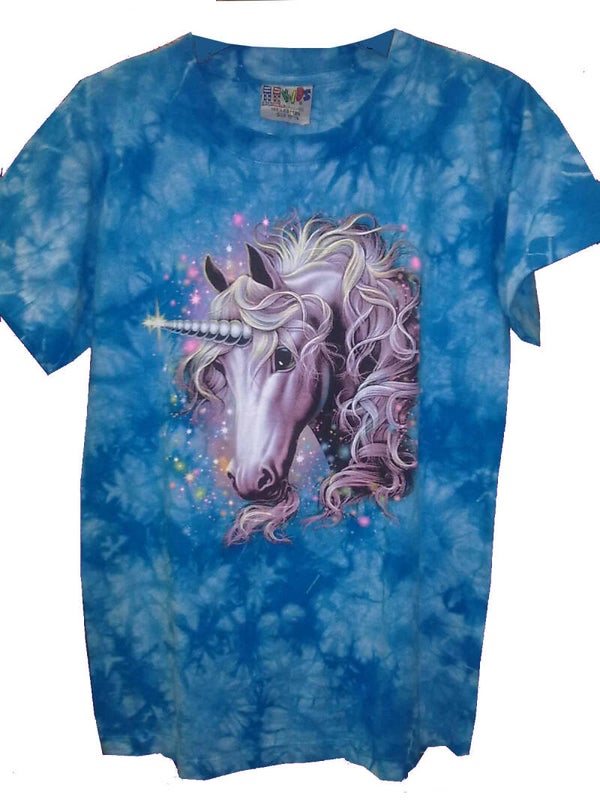 [34054]  Lichtblauw t-shirt met eenhoorn