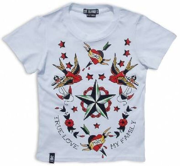 [34064]  Wit t-shirt van Six Bunnies