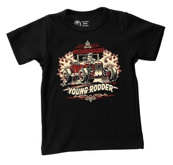 [34081]  Zwart t-shirt van Rockabillykids