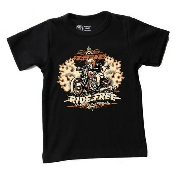 [34089]  Zwart t-shirt van Rockabillykids