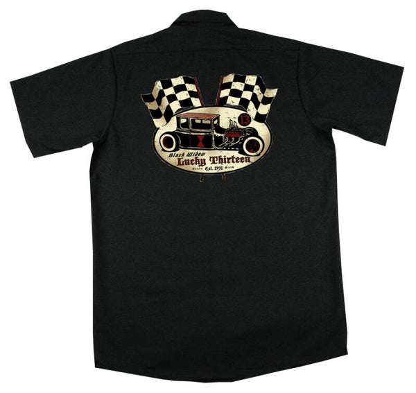 [43005]  Zwart workshirt van Lucky 13