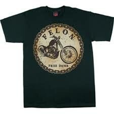 [29145]  Zwart t-shirt van Felon Clothing