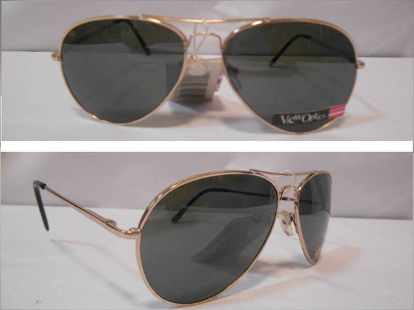 [4059]  Goudkleurige pilotenbril