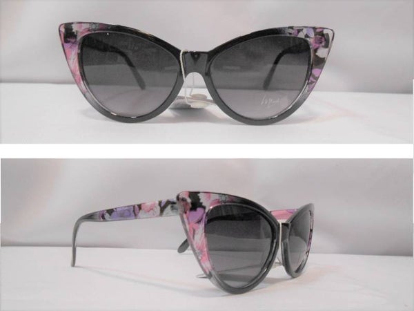 [4075]  Vlinderbril met roze/zwart montuur