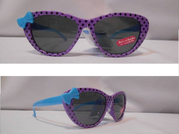 [52006]  Paarse vlinderbril met zwarte stippen