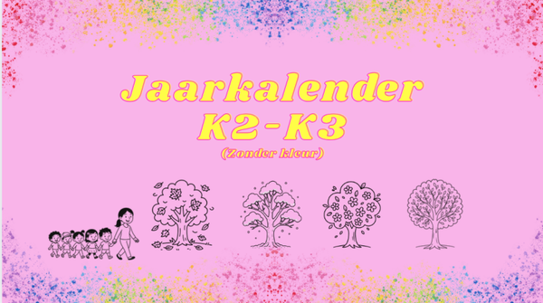 Jaarkalender K2/3 (Witte versie)