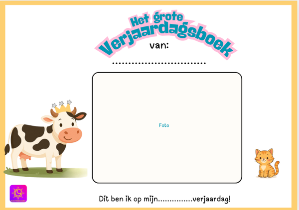 Het grote verjaardagsboek: jongste kleuters (P/ K1)