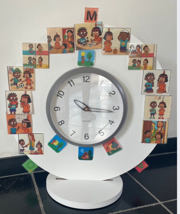 Dagklok zonder kaartjes. (P/ K 1/2/3)