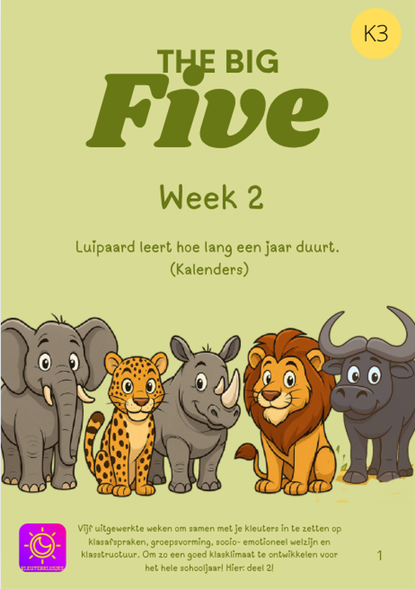 The big Five: week 2 (K3)