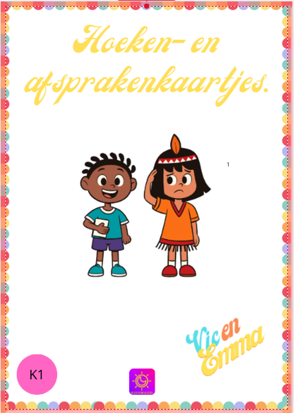 Hoeken- en afsprakenkaartjes: K1