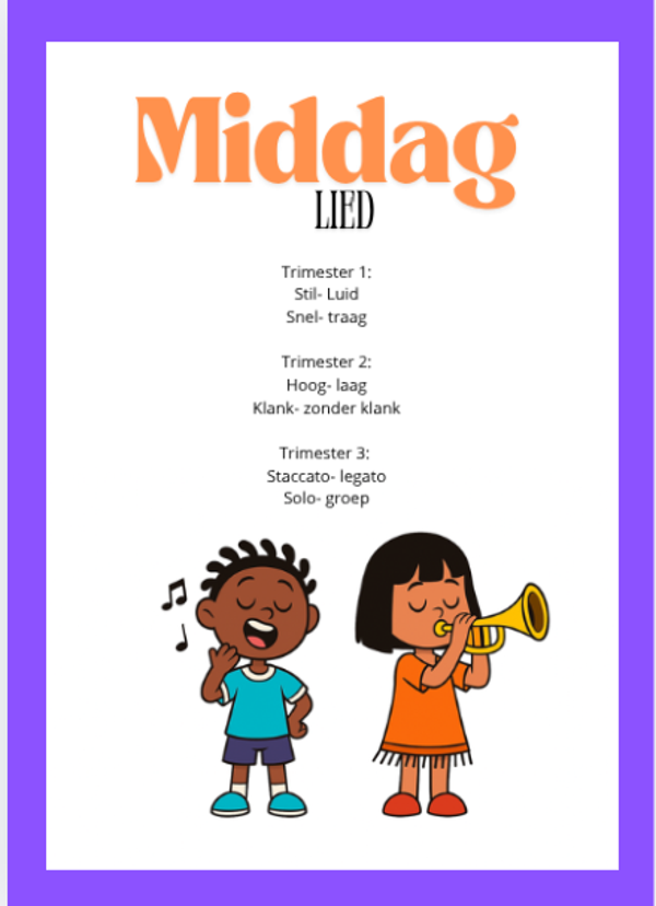 Muzikale begrippen in de kleuterklas.