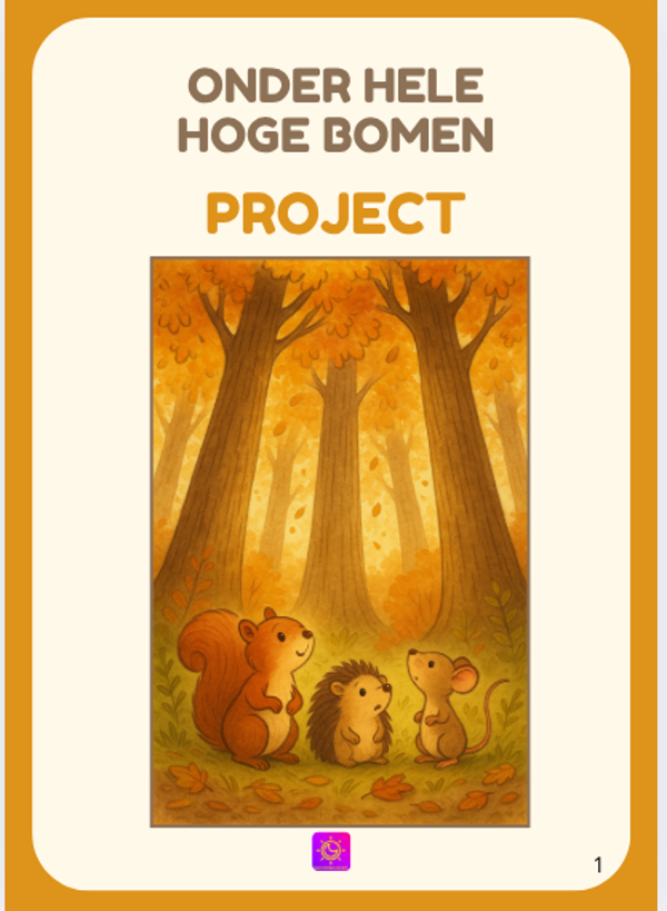 Project: Onder hele hoge bomen. (Herfst) K2-3