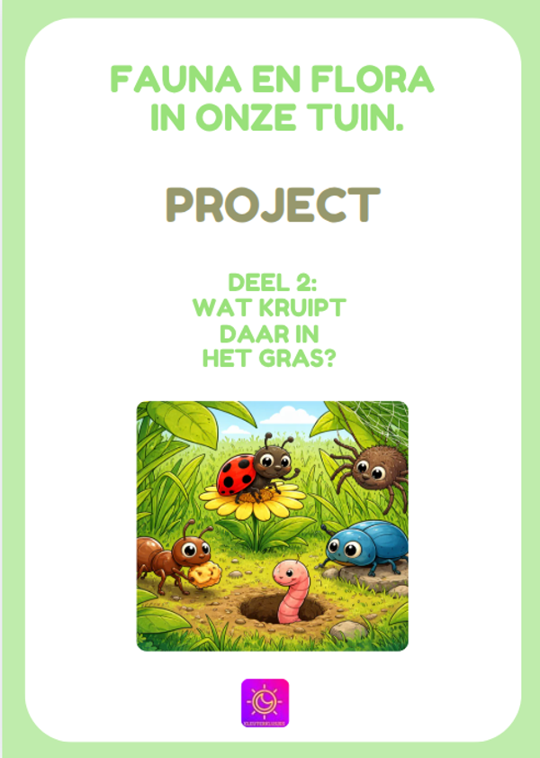 Project: Fauna en flora in onze tuin: Deel 2: Wat kruipt daar in het gras?