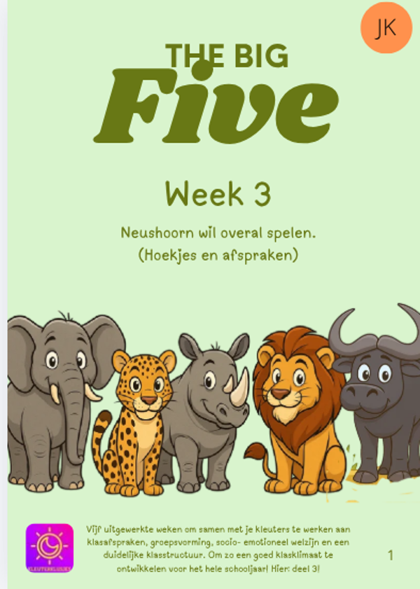The big Five: week 3 (JK)