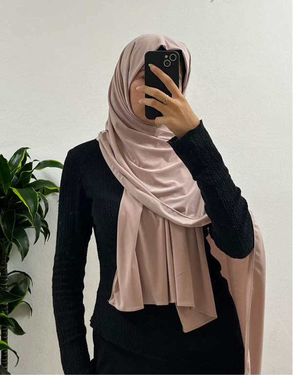 JERSEY SCARF LIGHT PINK
