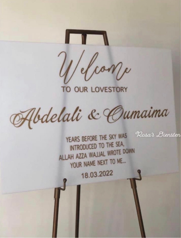 WELKOMSTBORD WEDDING