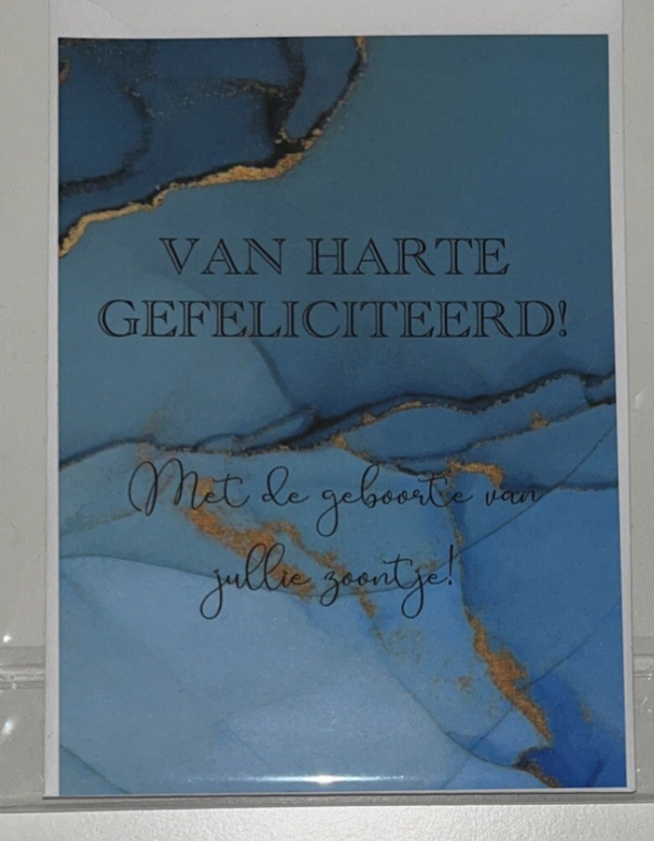 GEFELICITEERD EEN ZOONTJE