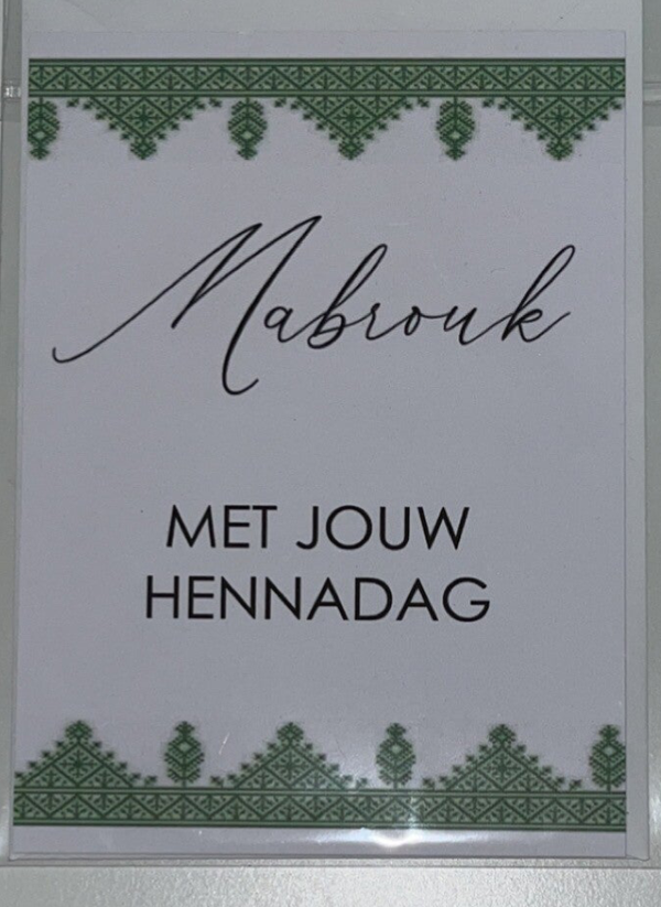 MABROUK MET JOUW HENNADAG