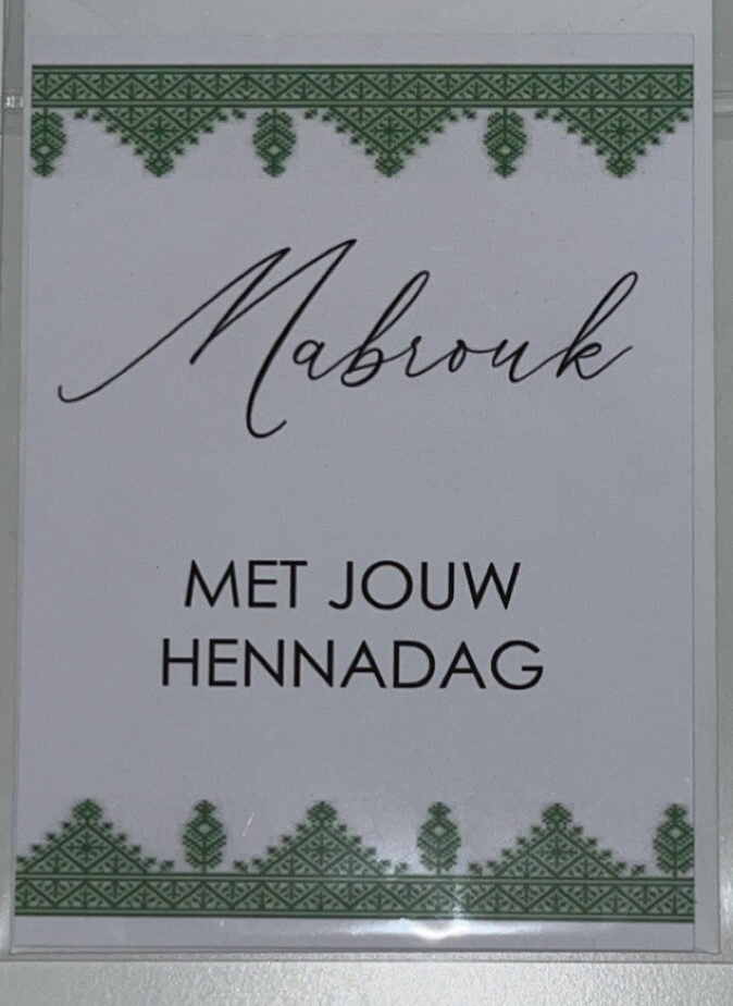 MABROUK MET JOUW HENNADAG