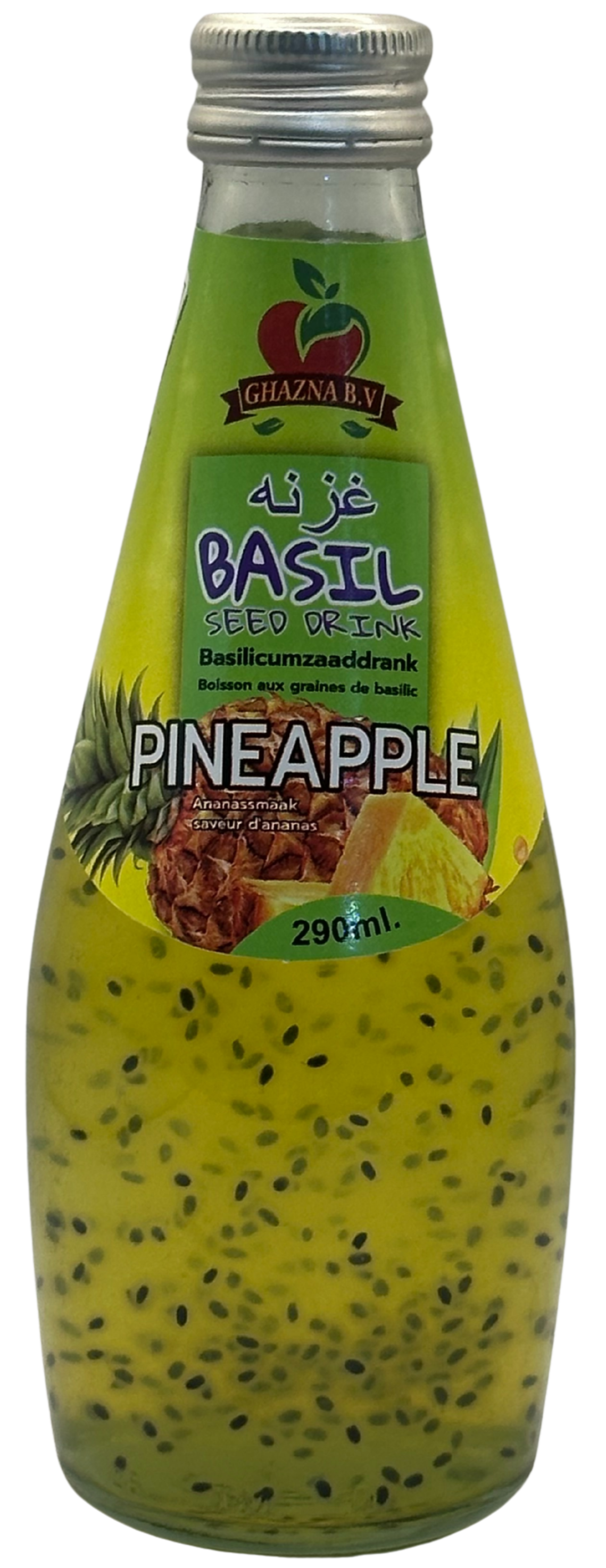 Pineapple Bsil Seeds Drink (Ghazna B.V) 290 ML
