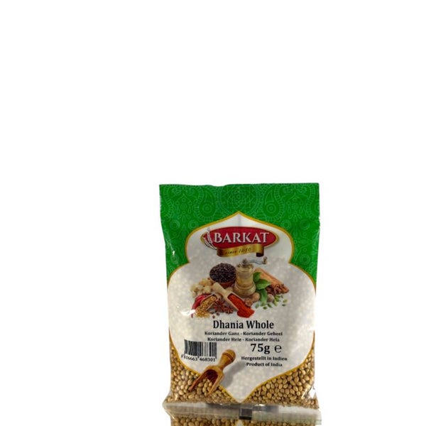 Coriander (Dhania) Whole (Barakat) 75 Grams