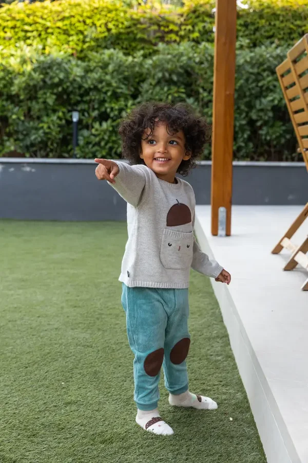 Set ghiandina due pezzi pantaloncini con toppe Boboli