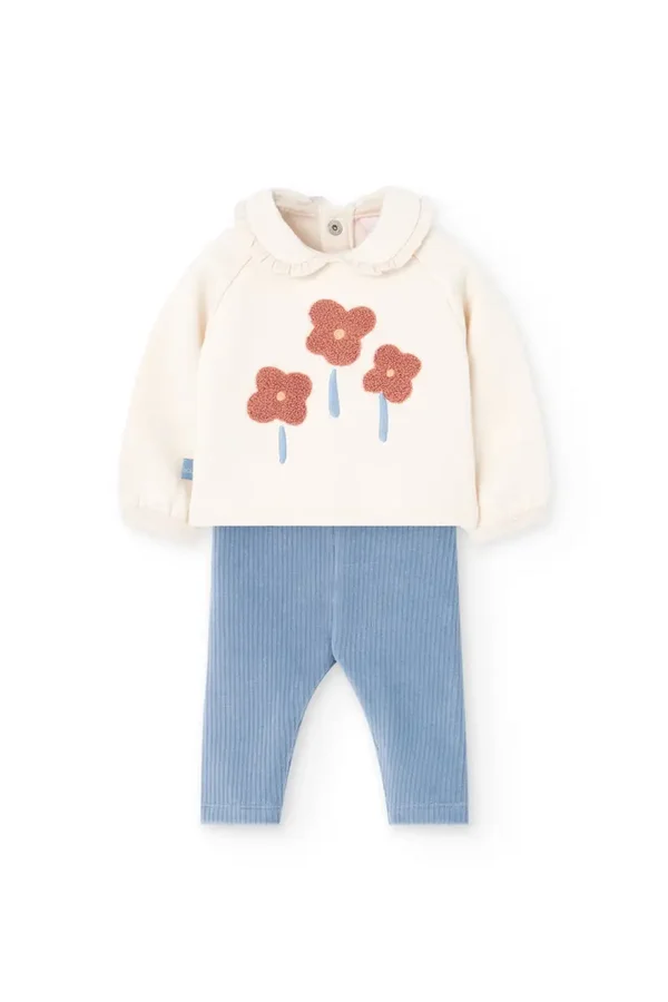 Set boboli due pezzi maglietta e leggins margherita