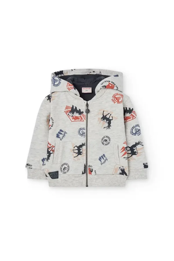Felpa Boboli zip animaletti