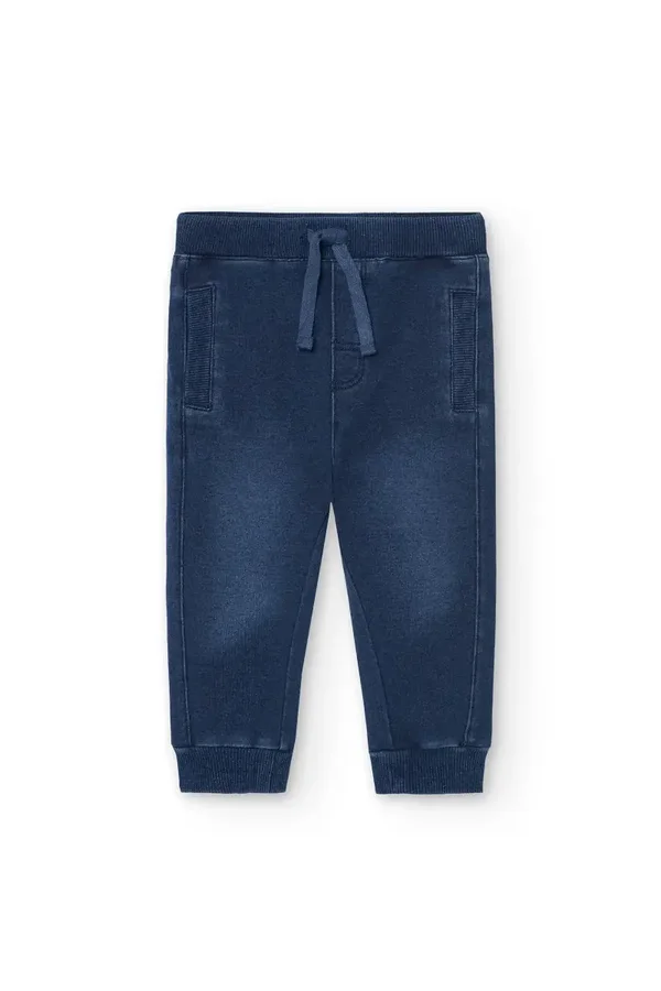 Pantalone jersey Boboli effetto denim
